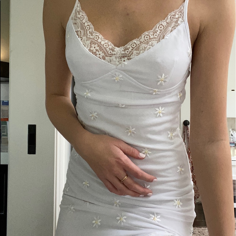 white dress w little flowers